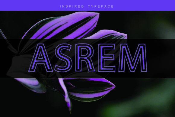 Asrem: A Display Font That Commands Attention