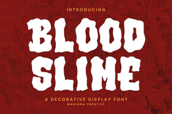 Blood Slime: A Bold Display Font for Spine-Tingling Digital Branding