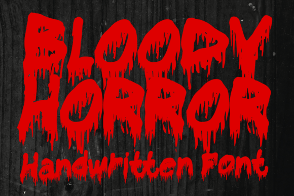 Bloody Horror: A Handwritten Display Font for Editorial Impact