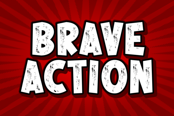 Brave Action: A Display Font That Means Business