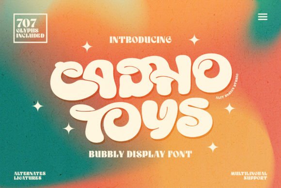 Cadho Toys: A Playful Display Font for Editorial Charm