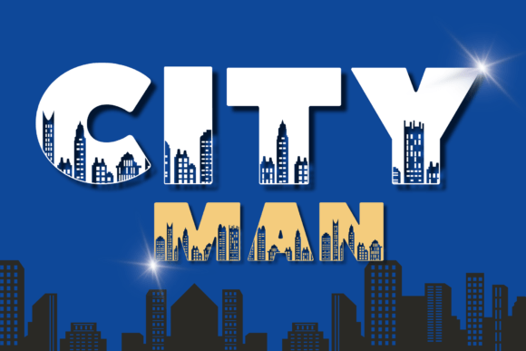 City Man Font: A Playful Display Typeface for Creative Branding