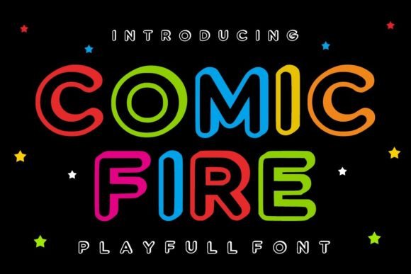 Comic Fire: A Friendly, Bold Display Font for Small Businesses