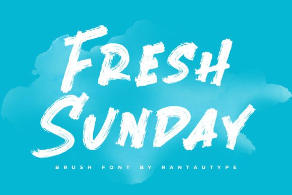Fresh Sunday: A Brush-Handwritten Display Font That Feels Like Sunday Morning