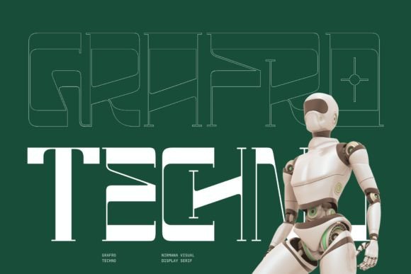 Grafro Techno: A Futuristic Display Font for Editorial Impact