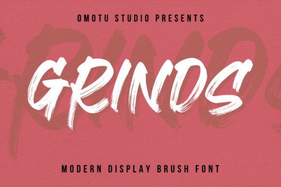 Grinds: A Handwritten Display Font for Digital Brand Impact