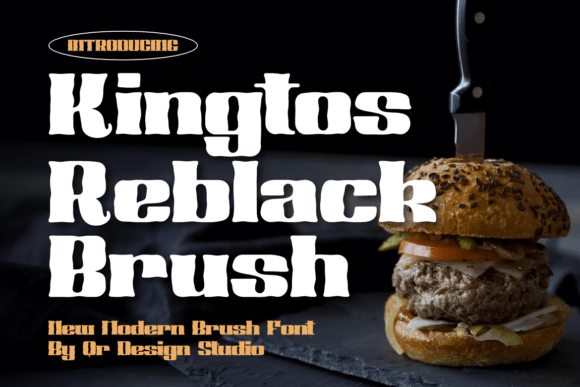 Kingtos Reblack Brush: A Bold Display Font for Editorial Impact