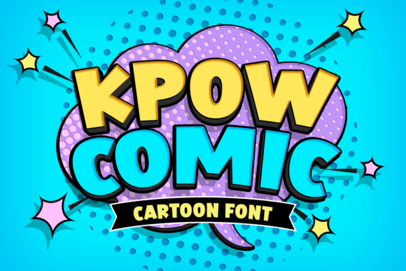 Kpow Comic: A Bold Display Font for Digital Brand Impact