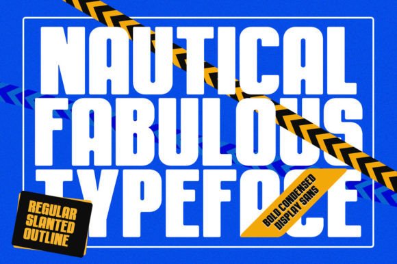 Nautical Fabulous: A Bold Display Font for Handmade Brands
