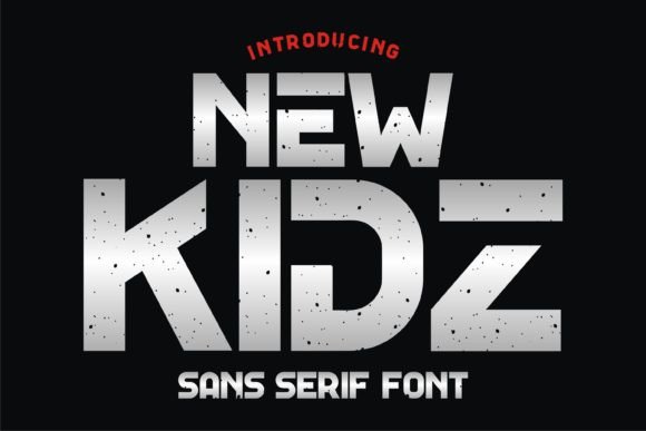 New Kidz: A Futuristic Display Font for Bold Digital Identity
