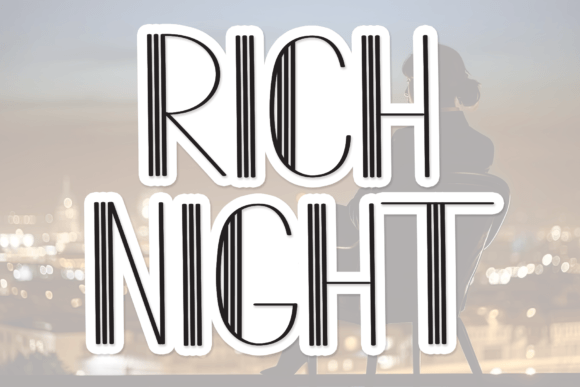 Rich Night: A Display Font That Sets the Tone
