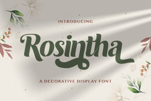 Roshinta: A Playful Yet Elegant Display Typeface for Thoughtful Design
