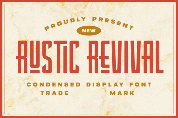 Rustic Revival Font: Handmade Charm Meets Display Power