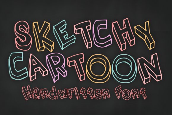 Sketchy Cartoon: A Display Font That Makes Your Campaign Pop