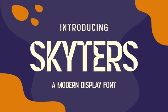 Skyters: A Bold Display Font for Digital Branding