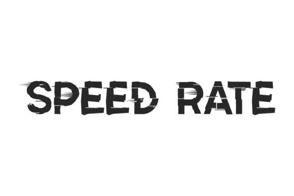 Speed Rate: A Racing-Inspired Display Typeface for Editorial Energy