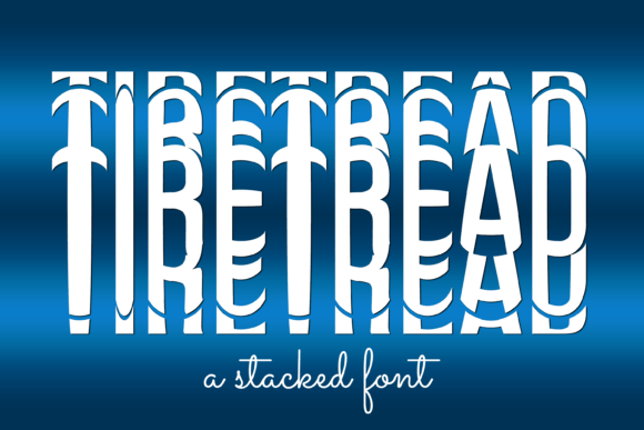 Tire Tread Font: A Stacked Display Typeface That Delivers Personality