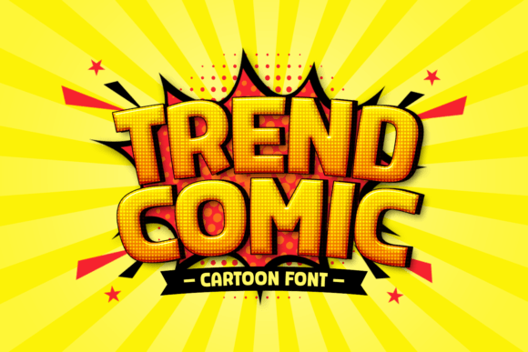 Trend Comic: A Bold Display Font for Editorial Impact