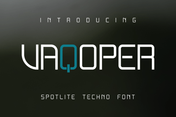 Vaqoper: A Light Techno Display Font That Still Delivers