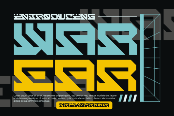 War Ear: A Display Font That Commands Attention